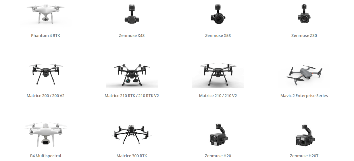 dji drone comparison chart